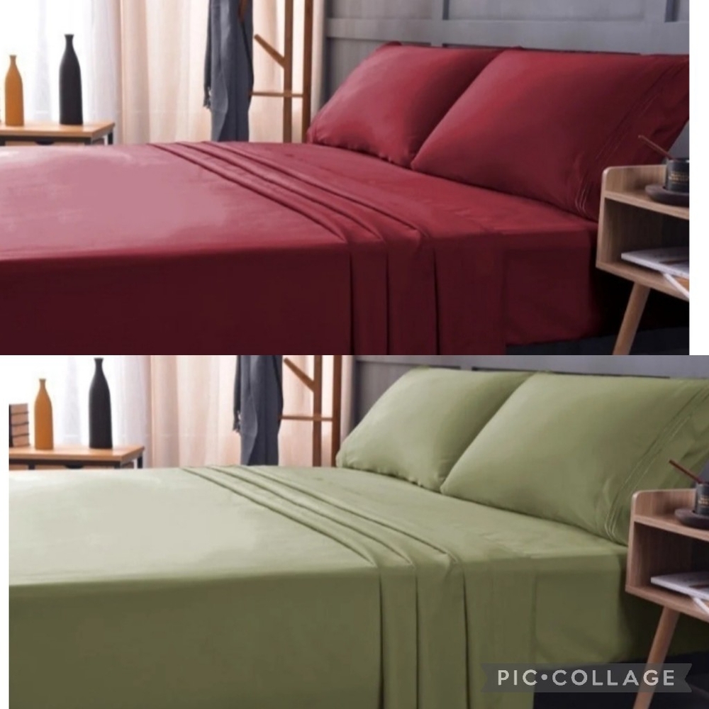 Cool Bamboo Collection Lux Sheet Set | Queen & King | Choose ONE Color